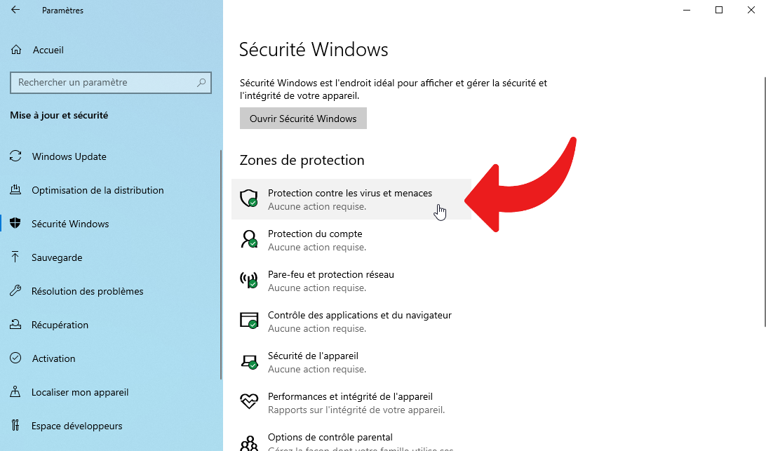 Désactiver Microsoft Defender de façon temporaire - 4