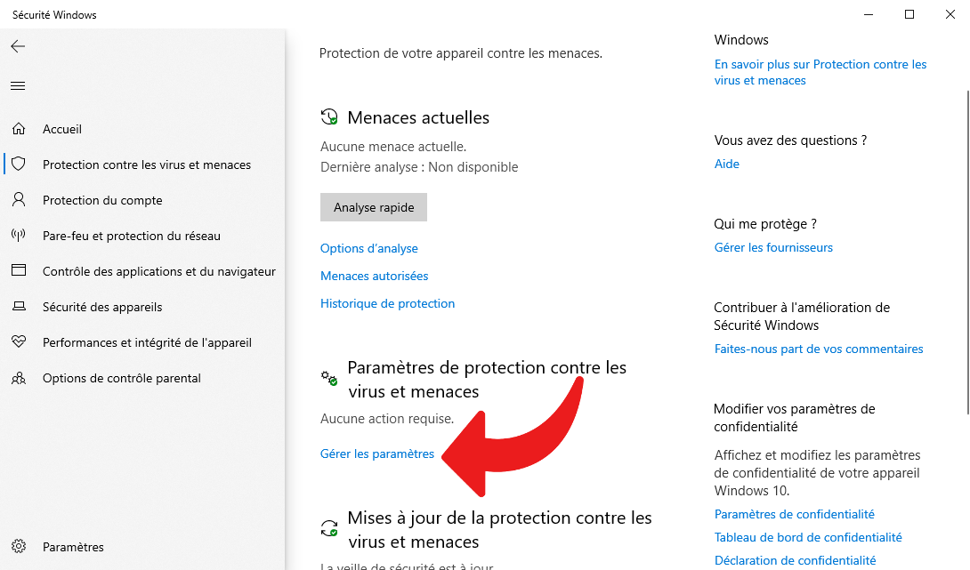 Désactiver Microsoft Defender de façon temporaire - 5