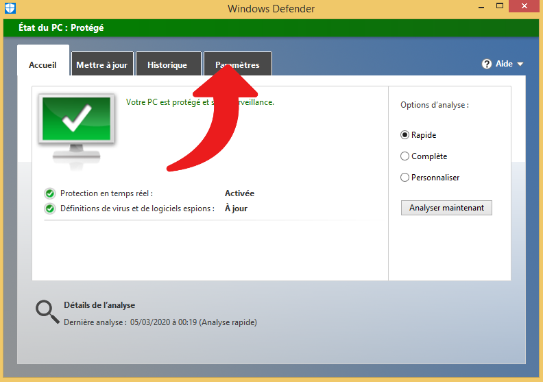 Désactiver Microsoft Defender définitivement - Windows 8 - 3