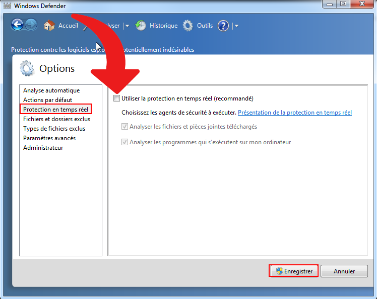 Désactiver Microsoft Defender définitivement - Windows 7 - 6