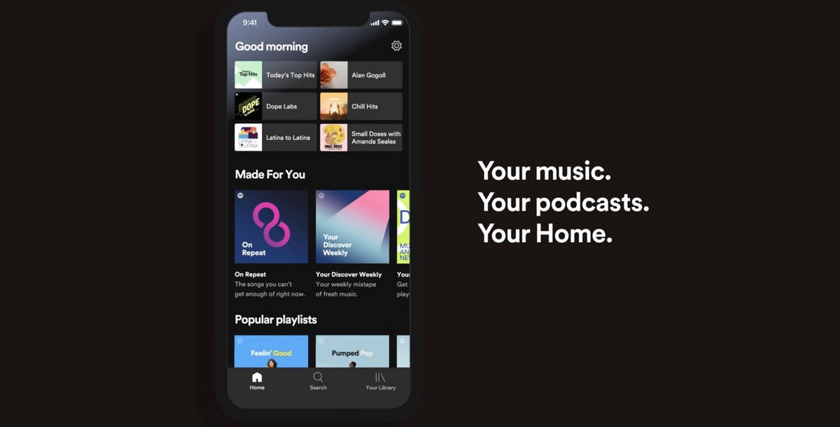 Spotify New Home