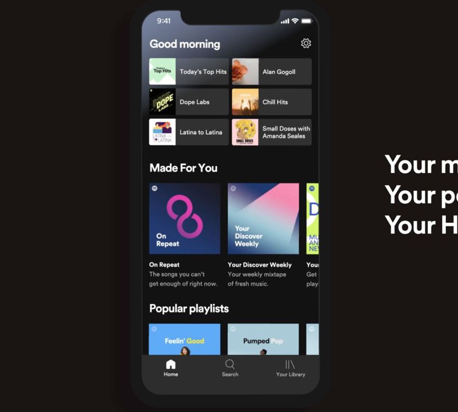 Spotify refond votre page d'accueil et met désormais vos favoris plus en avant