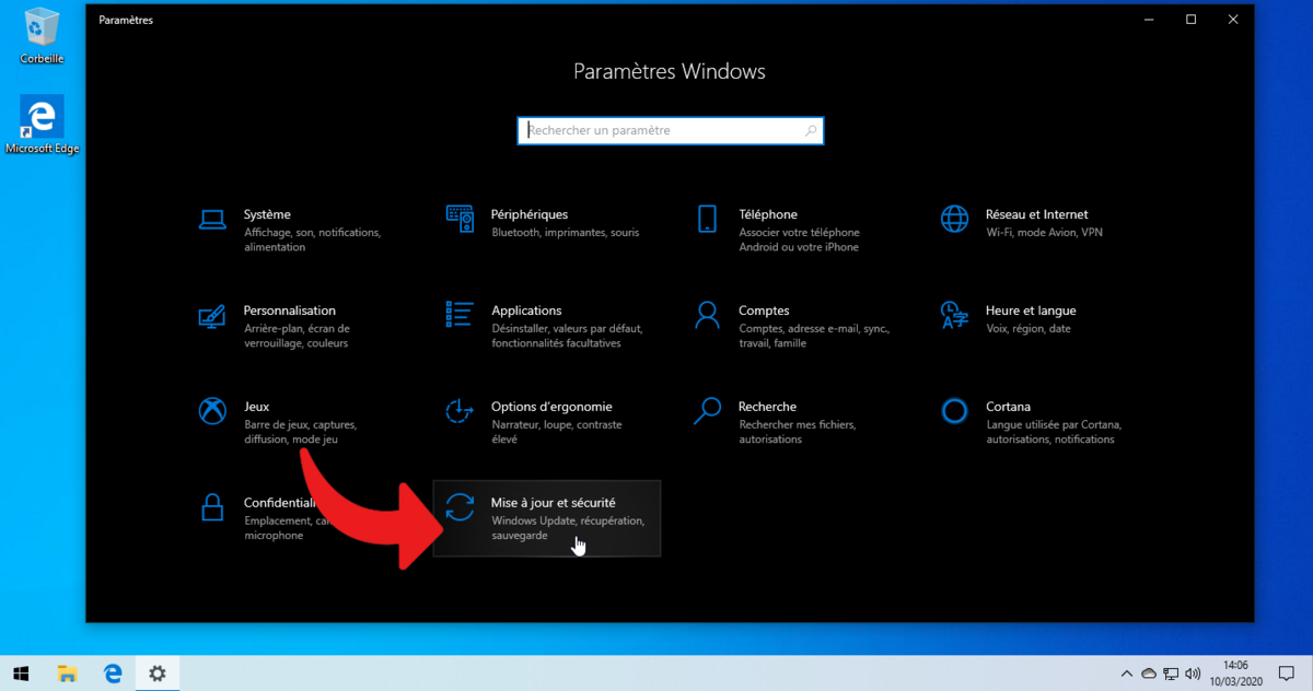 Defender Windows 10 © clubic.com