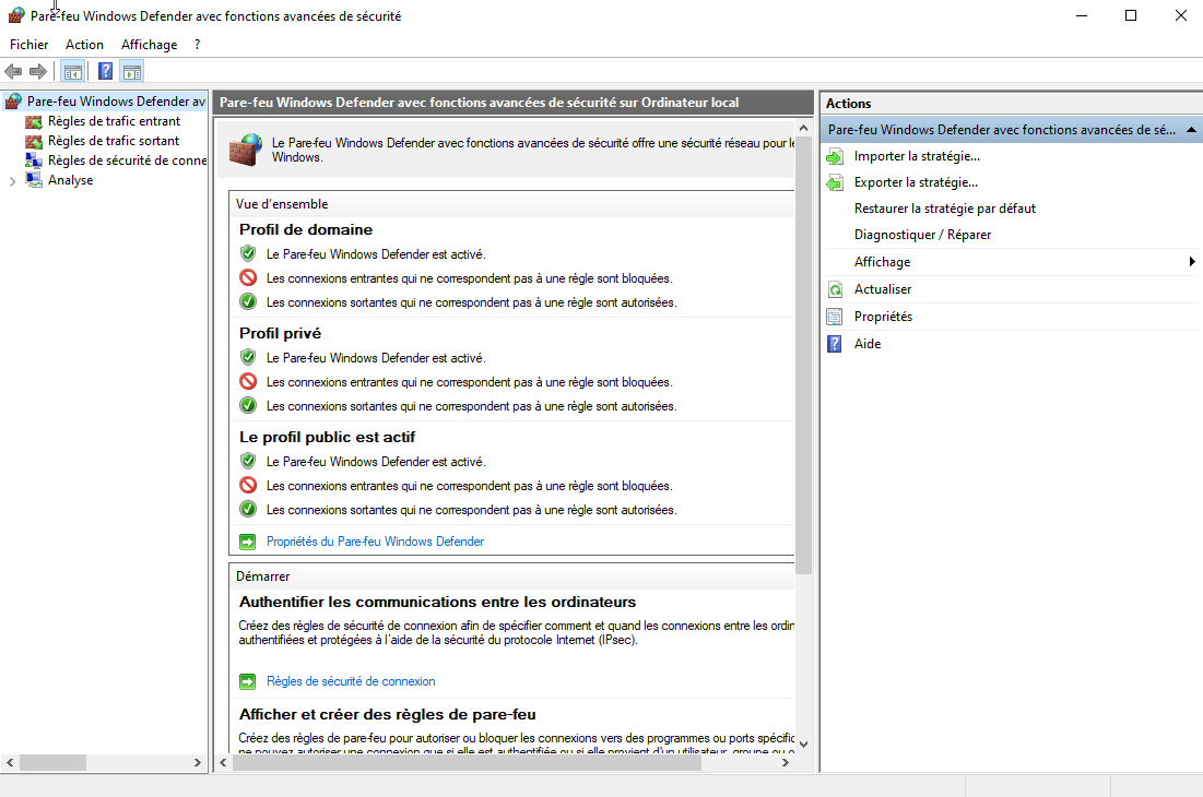 Pare feu Windows 10 © clubic.com