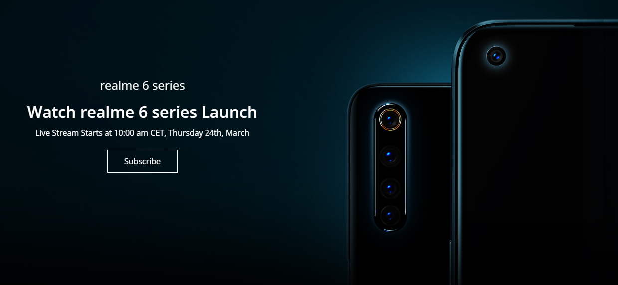 Les Realme 6 et 6 Pro lancés le 24 mars en Europe, le 6i également bientôt annoncé