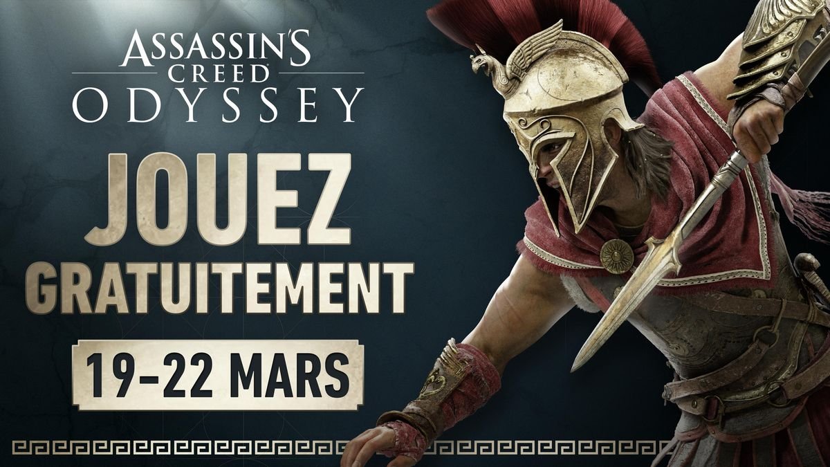 Assassin's Creed Odyssey gratuit ce week-end, sur PS4, Xbox One et PC