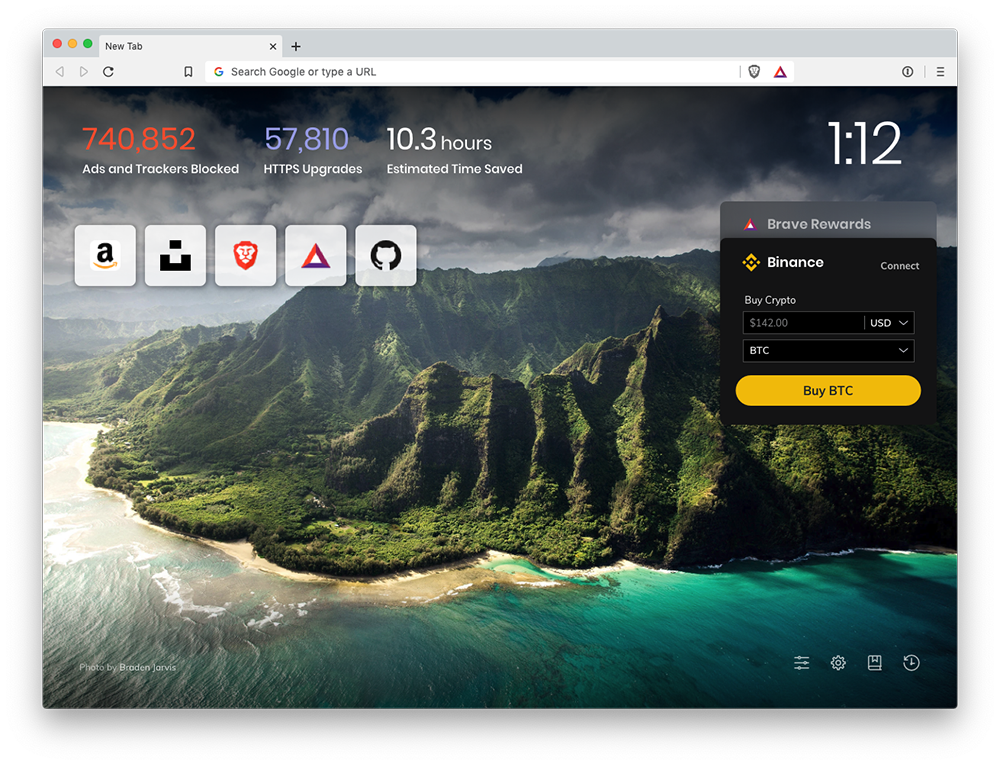 brave binance