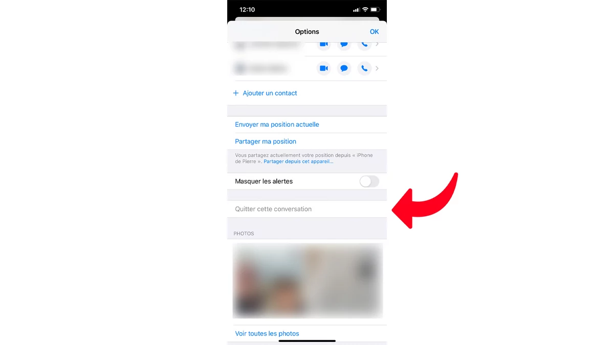 Comment Quitter Une Conversation De Groupe Imessage