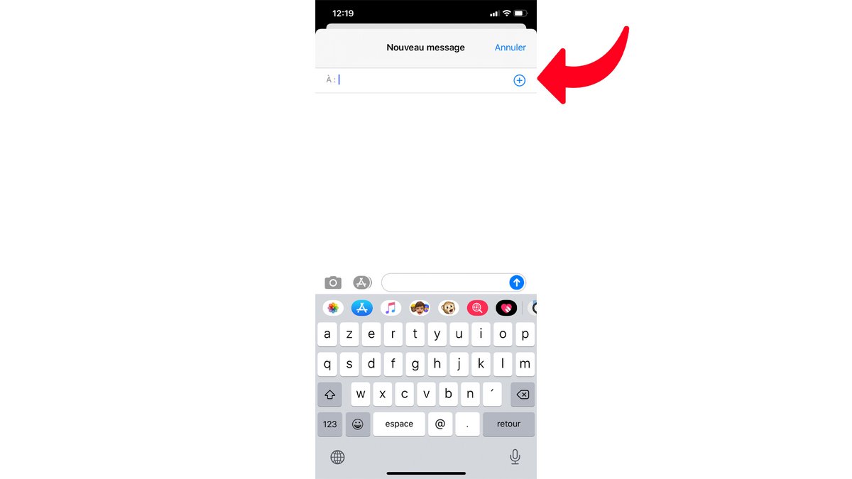 tuto créer conversation groupe iMessages iPhone