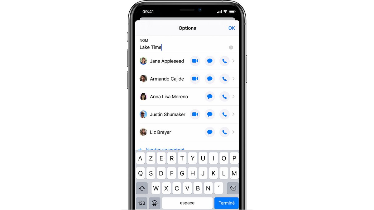 tuto créer conversation groupe iMessages iPhone