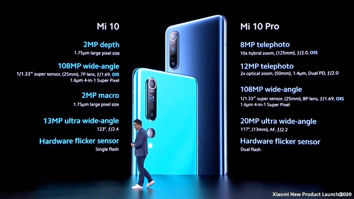 Xiaomi Mi 10 Mi 10 Pro photo specs