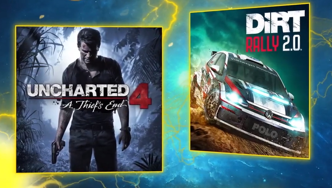 Uncharted 4 et DiRT Rally 2.0 débarquent en avril sur le Playstation+