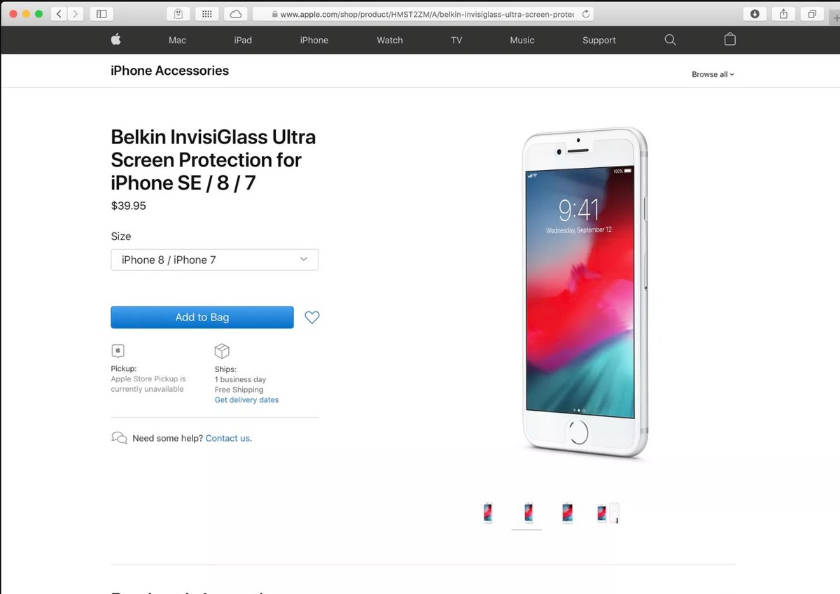 iPhone 9 fiche produit Apple.Com
