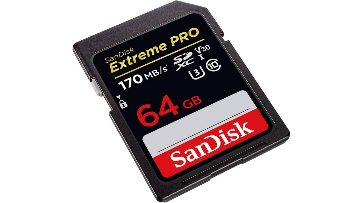 Carte memoire SDXC SanDisk Extreme PRO 64 Go.jpg