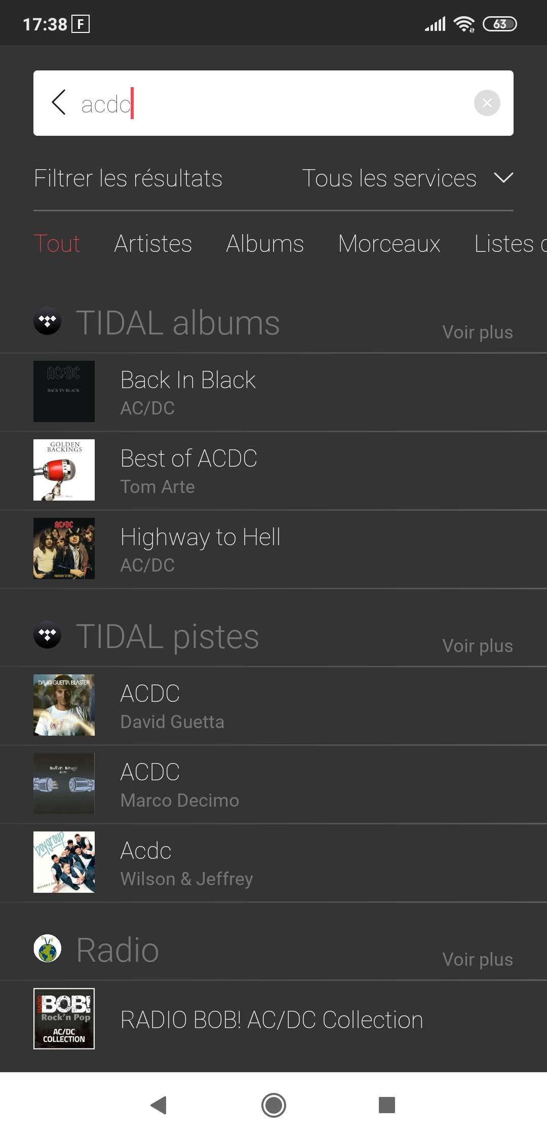 Dynaudio Music 1 - Recherche Tidal