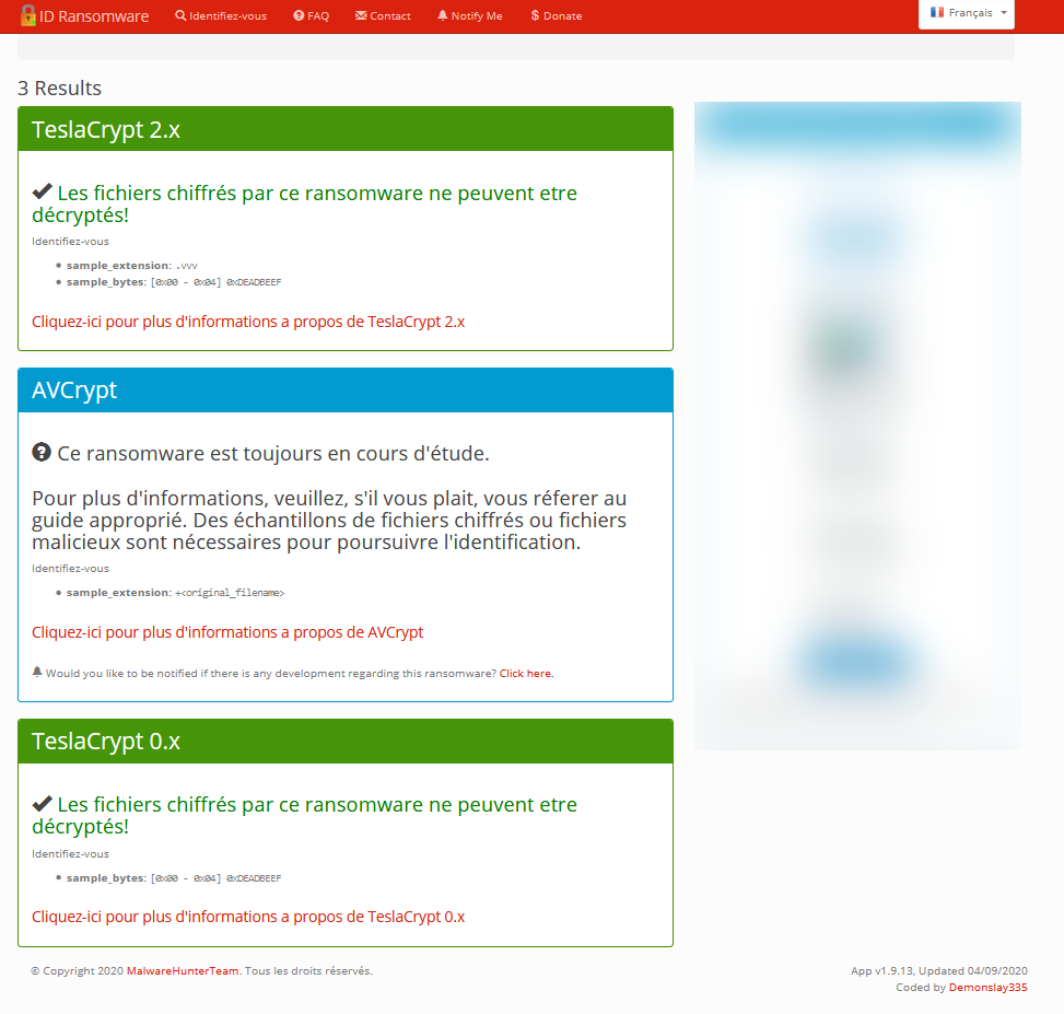 ID Ransomware © clubic.com