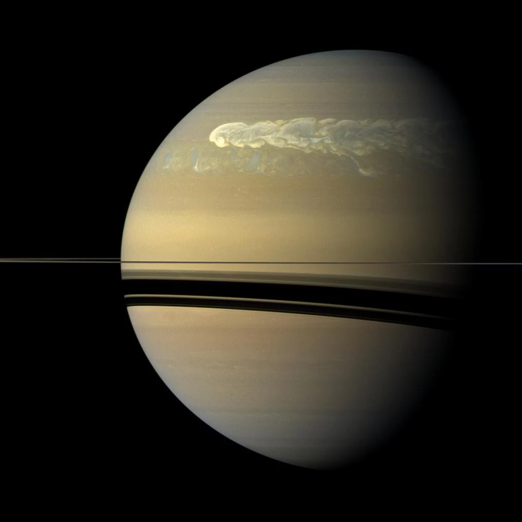 Saturne tempête
