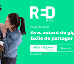 Forfait mobile : pourquoi craquer pour la promotion RED by SFR 60 Go à 12€ / mois ?