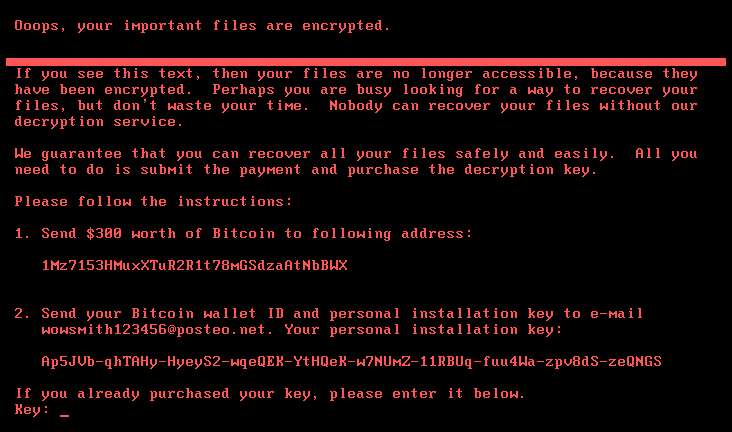 NotPetya ransomware