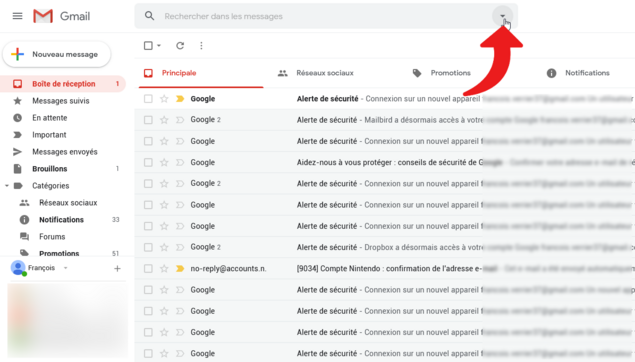Filtres GMail © clubic.com