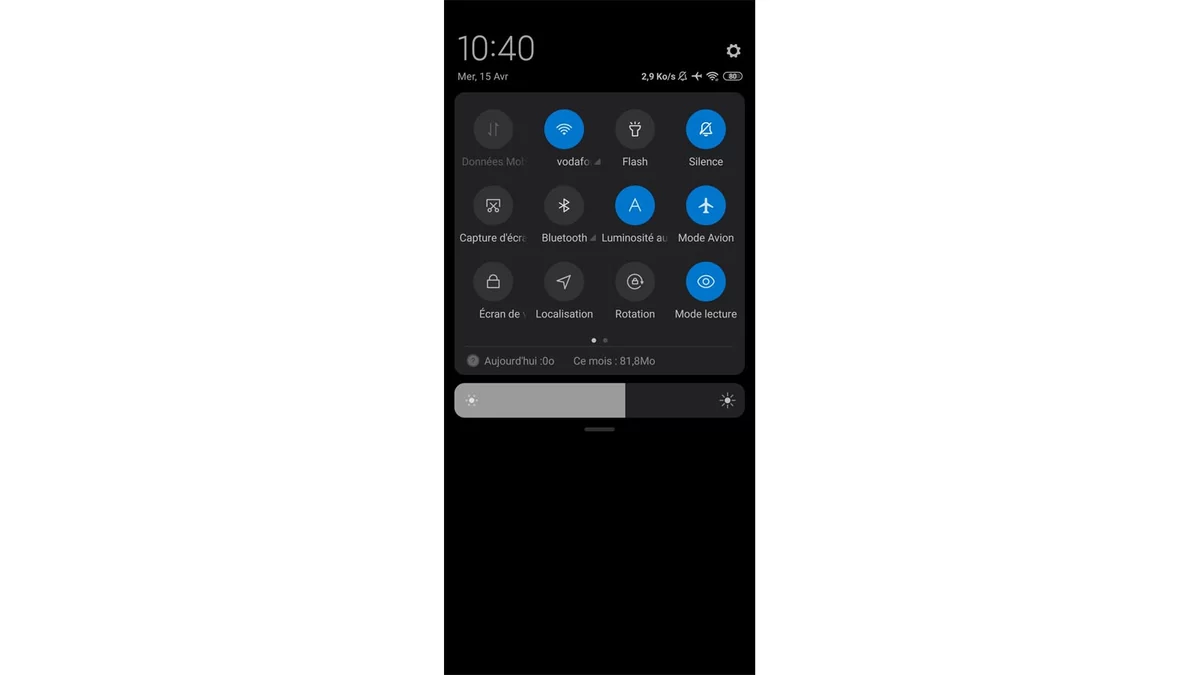 Android interface