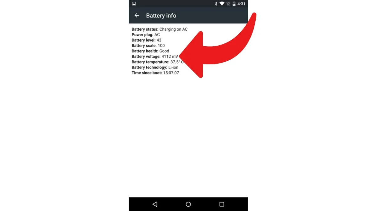 Android batterie
