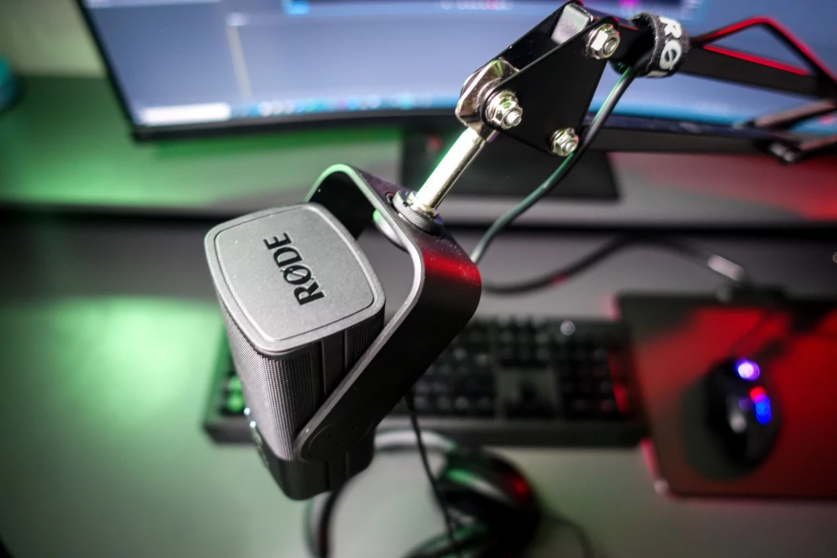 Rode NT-USB Mini sur un bras