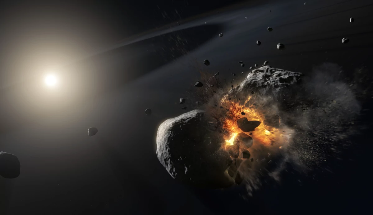 Collision exoplanète