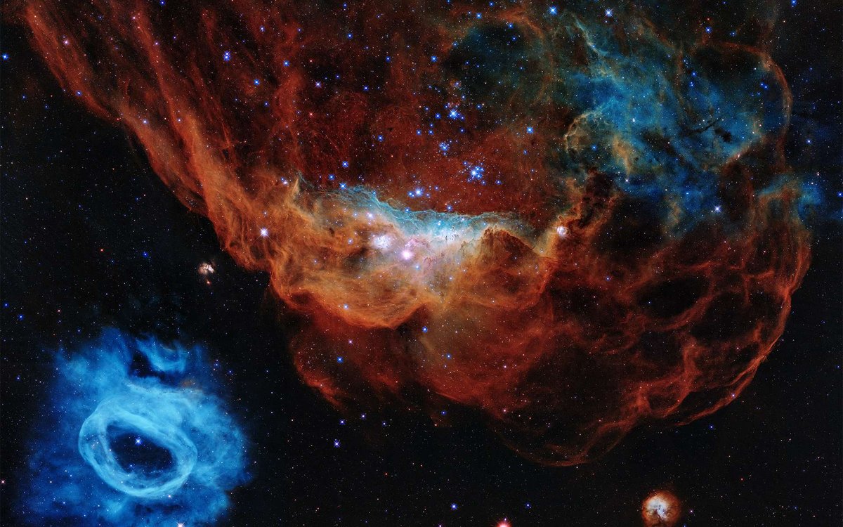 Nébuleuses dans le Grand Nuage de Magellan - photo de Hubble © NASA/ESA