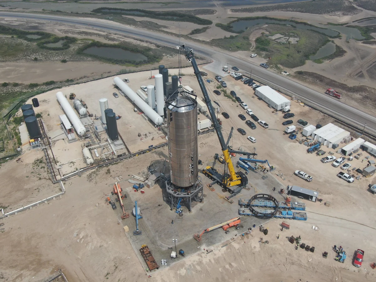 Starship SN4 Test 1 © SpaceX/Elon Musk