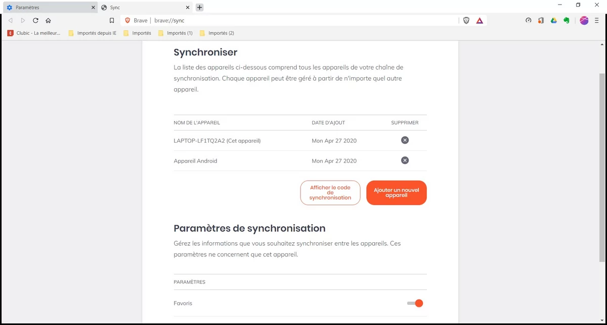brave sync8