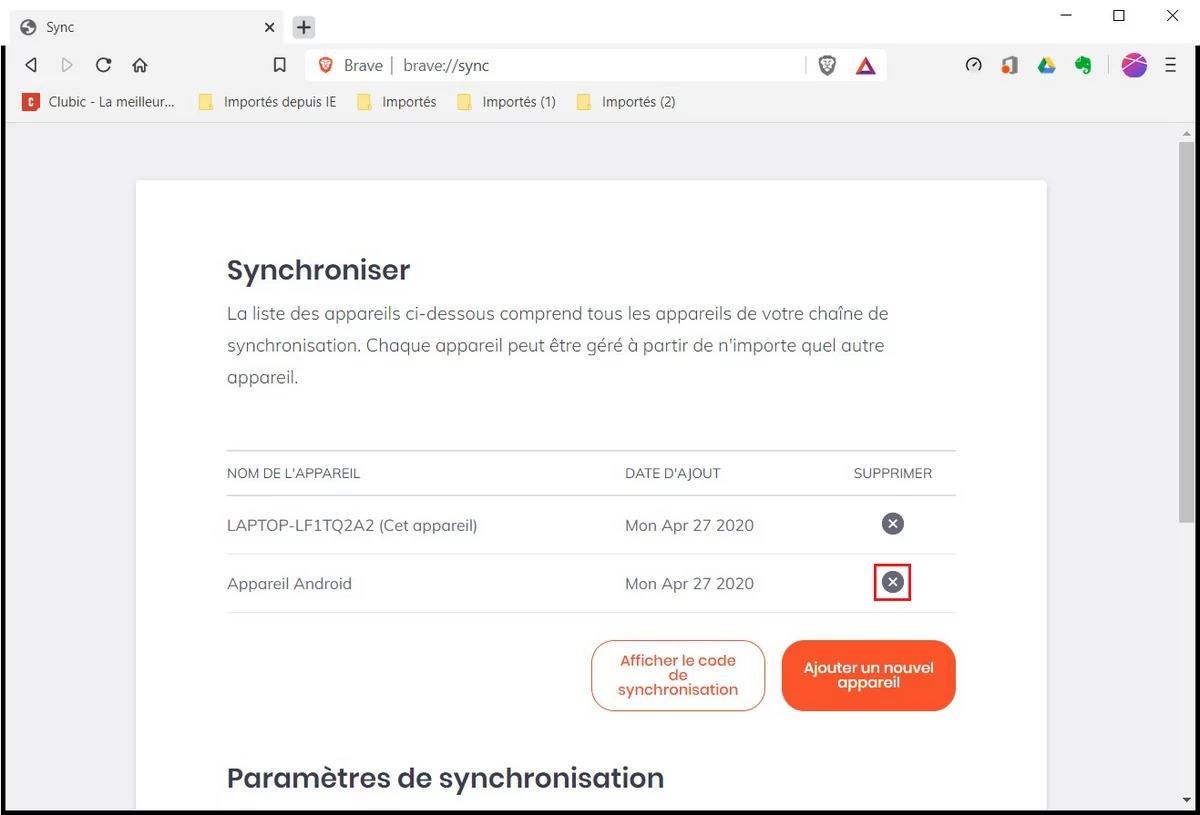 brave sync11