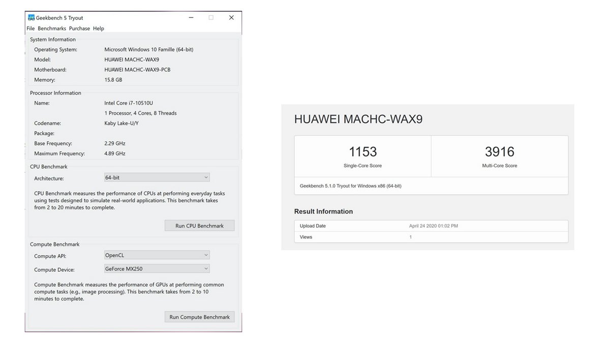 Huawei MateBook X Pro 2020 test