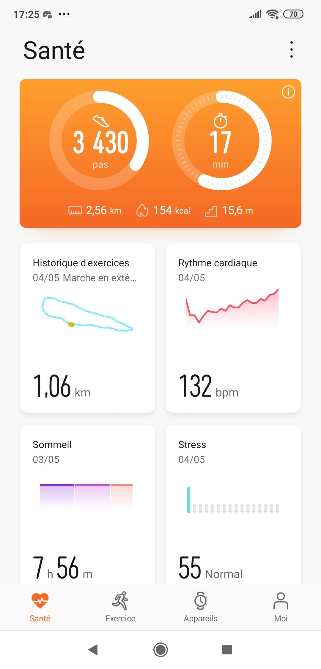 Huawei Watch GT2e - Application Santé