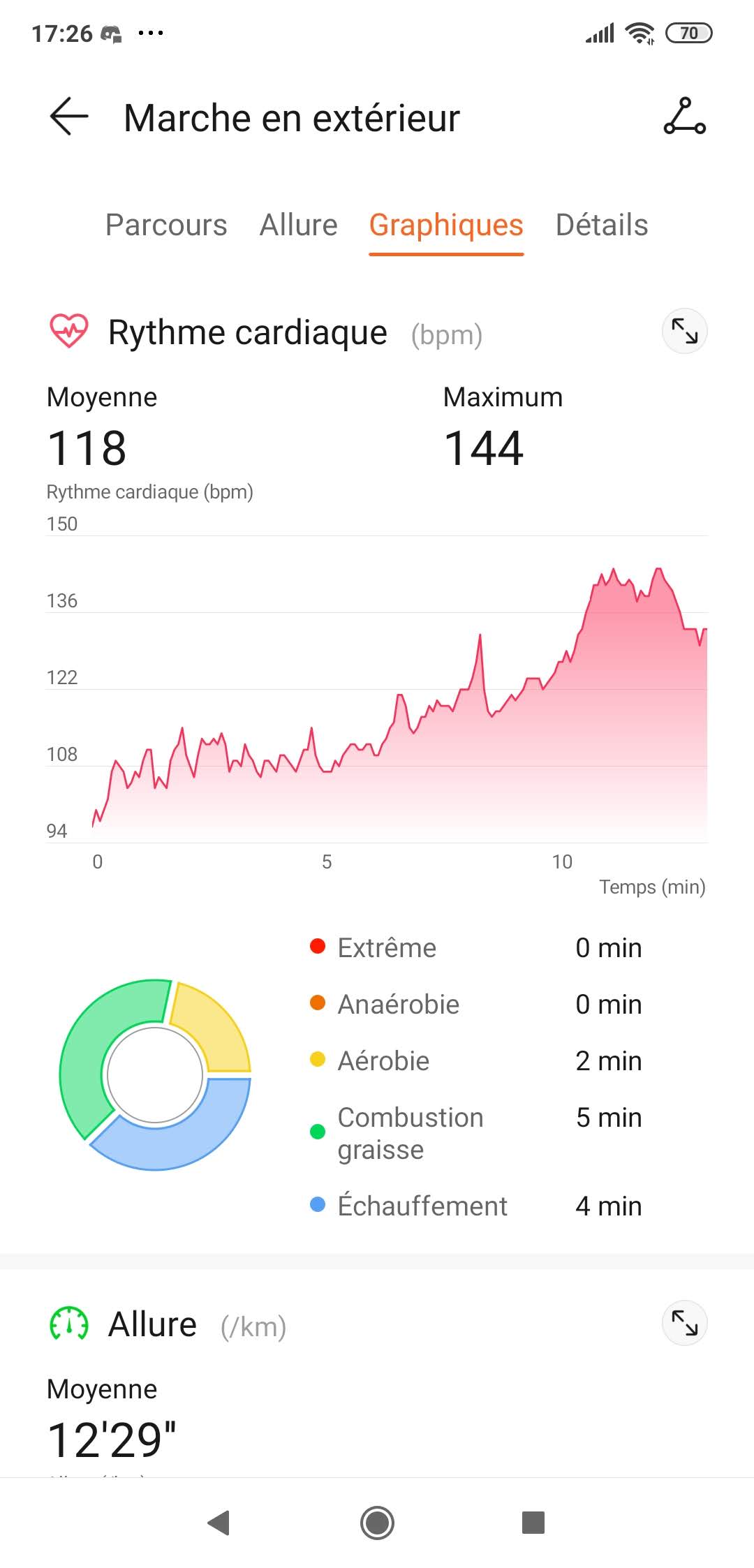 Huawei Watch GT2e - Exercice