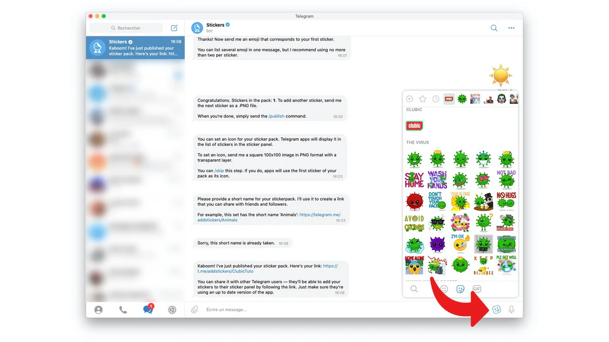 tuto telegram créer stickers