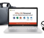 Pack PC portable HP avec Office 365, une sacoche et une souris à prix imbattable