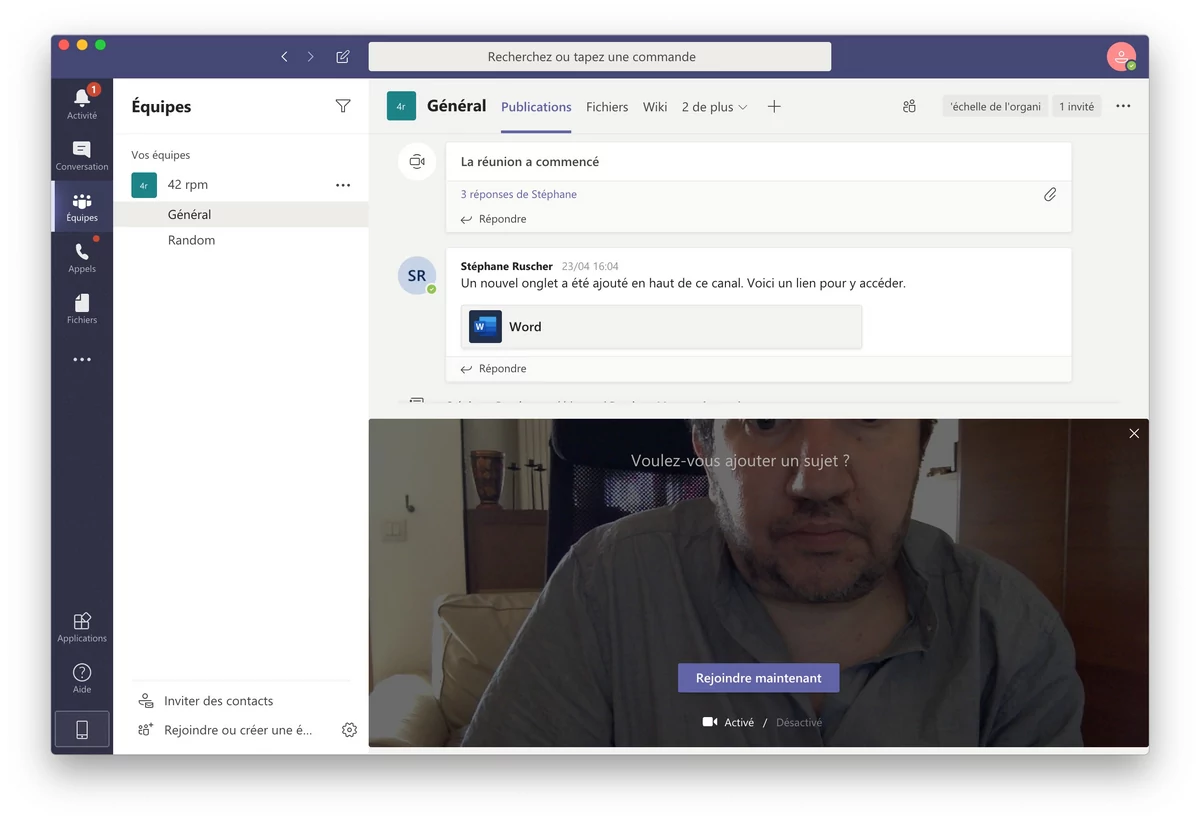 Microsoft Teams Mac 2
