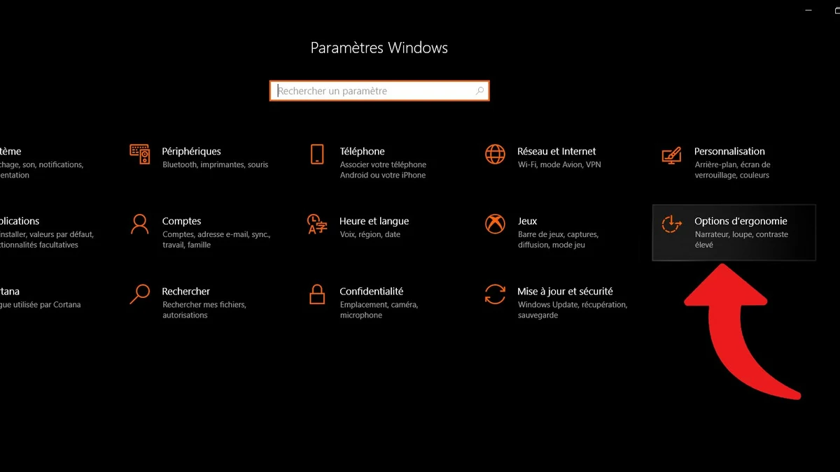 Windows 10 agrandir police