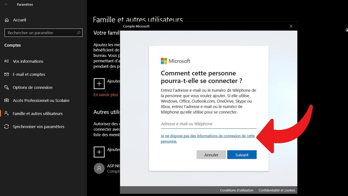 Windows 10 créer compte invité