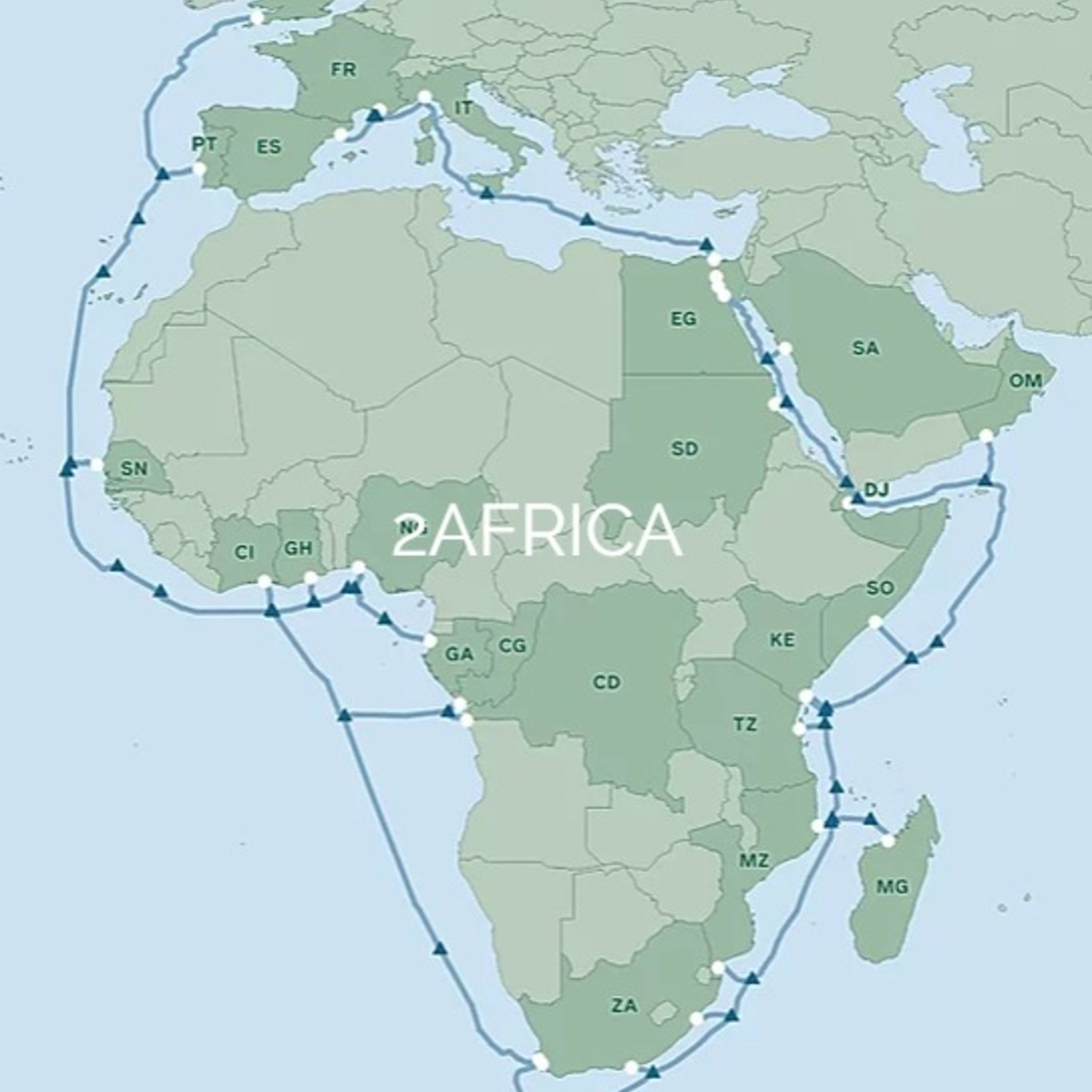 Facebook, Orange (et autres) déploieront un cable sous-marin reliant l'Afrique, l'Europe et le Moyen-Orient