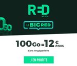 Forfait mobile : RED by SFR lance le Big Red, un forfait mobile 100 Go à 12€ 🔥