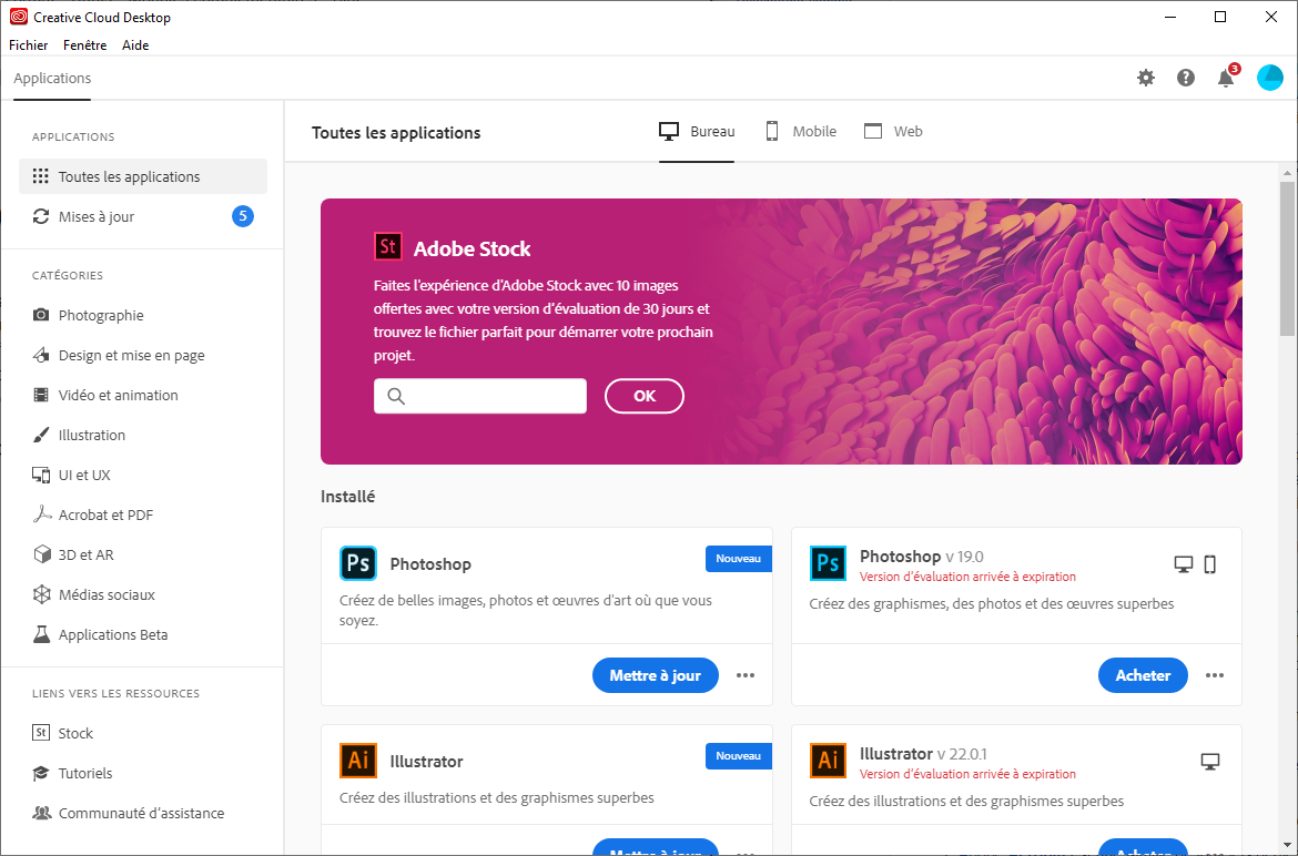 Télécharger Adobe Creative Cloud pour Windows : téléchargement gratuit