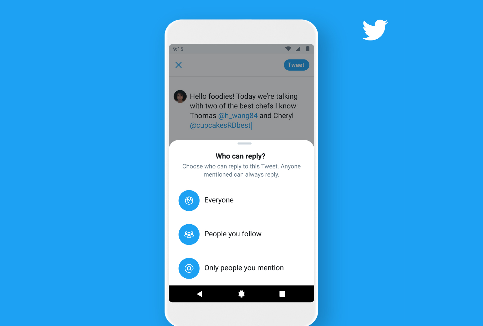 Twitter permet désormais de définir qui est en mesure de répondre aux tweets