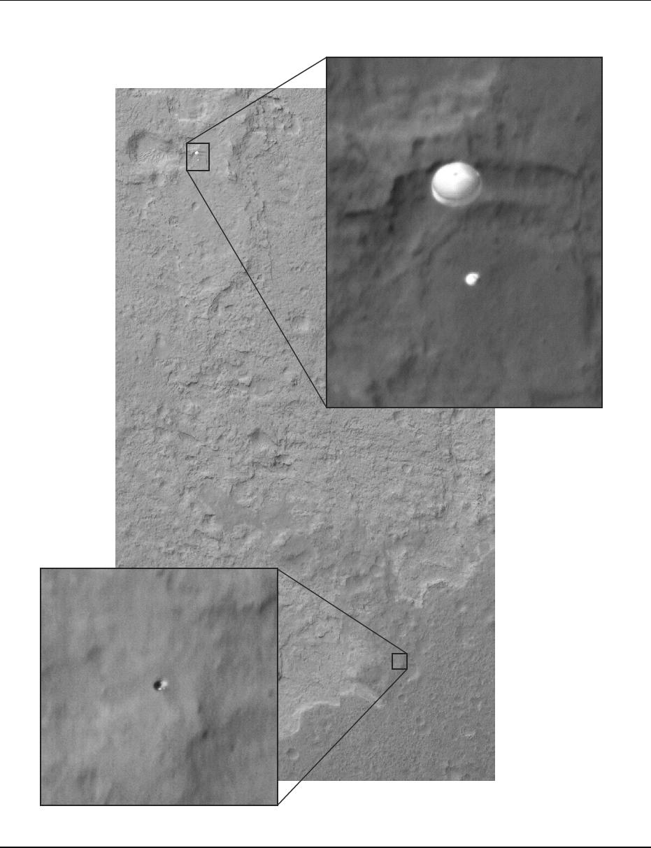 MRO HiRISE atterrissage Curiosity