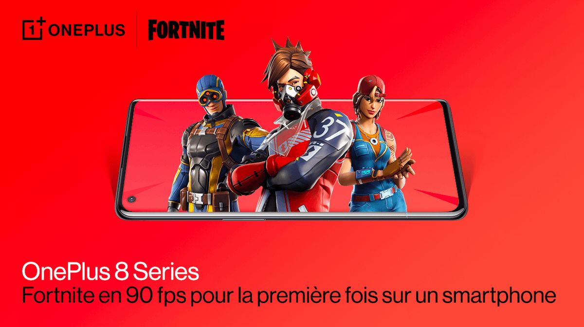 OnePlus et Epic Games vont proposer un Fortnite en 90 fps sur les OnePlus 8