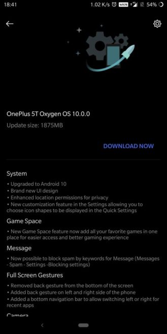 OnePlus 5T Android 10 © © Android Police
