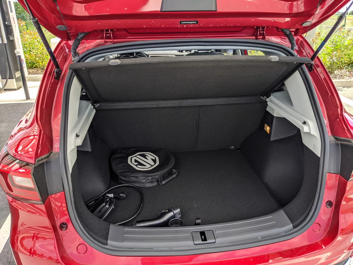 MG ZS EV, le coffre © David Nogueira