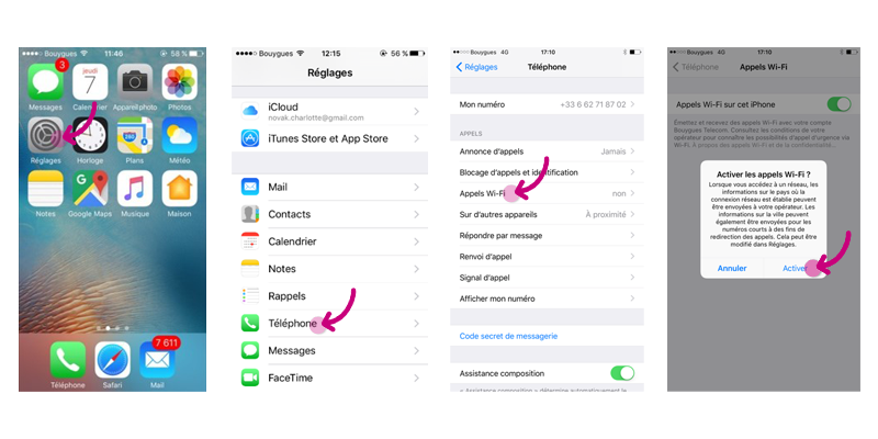 Appel wifi iphone 6