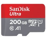 La carte MicroSDHC SanDisk Ultra 200 Go + adaptateur SD à prix choc